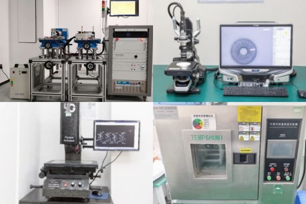 Inspection and testing equipment for DC motor quality verification and environmental testing