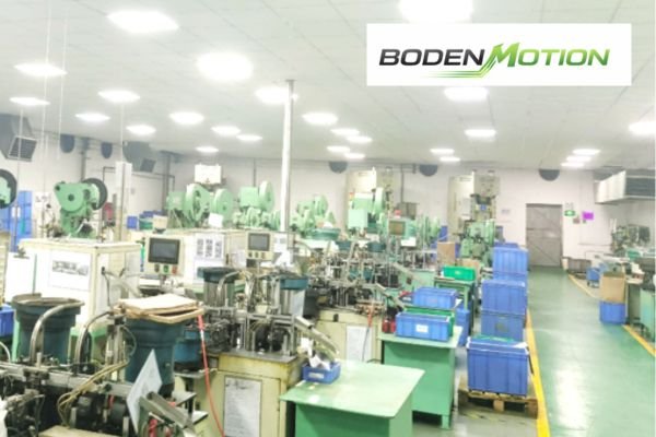 OEM DC motor manufacturing workshop at BODENMOTION for brushless and coreless motor production