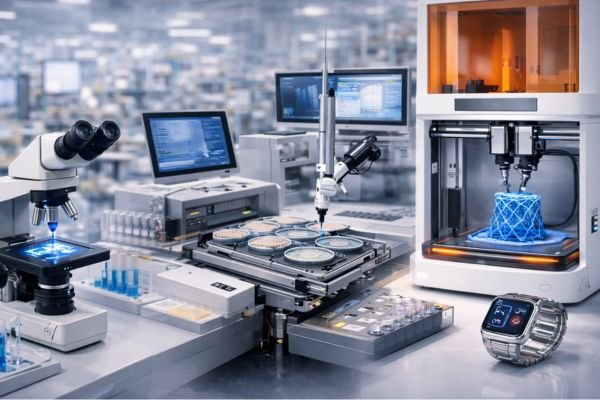 Precision equipment and laboratory instruments using compact motion systems and efficient electrical drive solutions