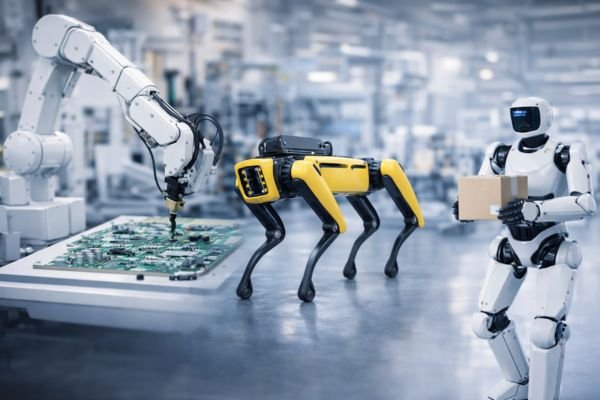 Robotics applications using compact DC motor solutions for robotic modules and intelligent equipment