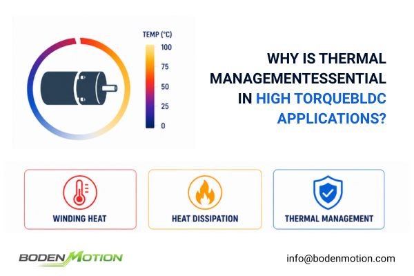 thermal image of a high torque motor showing hot spots
