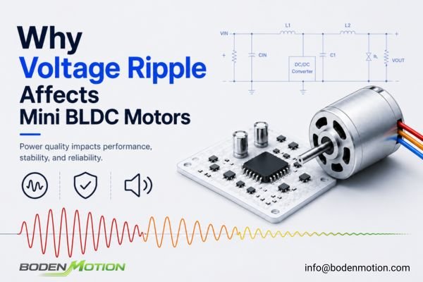Why voltage ripple affects mini BLDC motors and impacts speed stability startup performance and reliability
