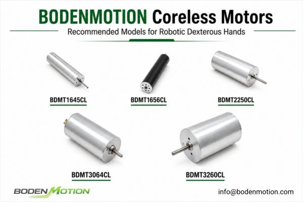 BODENMOTION Coreless Motors for Robotic Dexterous Hands BODENMOTION Coreless Motors Recommended Models for Robotic Dexterous Hands