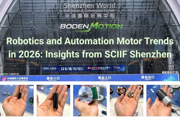 Robotics and automation motor trends at SCIIF Shenzhen 2026 with BODENMOTION precision motor solutions