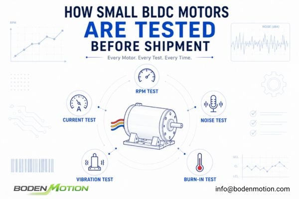 How Small BLDC Motors Are Tested Before Shipment Including RPM Current Noise and Burn-In Testing