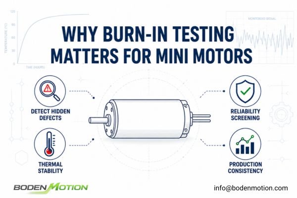 Why Burn-In Testing Matters for Mini Motors to Improve Reliability and Production Consistency