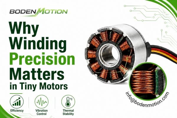 Why winding precision matters in tiny motors for efficiency, vibration control, and thermal stability in OEM applications