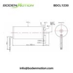 BDCL1230 coreless brushless DC motor dimensional drawing