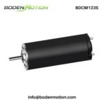 BDCM1235 coreless precious metal brushed DC motor with extended cylindrical body and output shaft for compact OEM drive systems