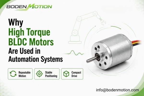 High torque BLDC motor for industrial automation systems