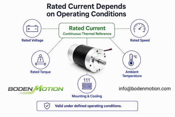 A brushless DC motor mounted in a thermal chamber, with thermocouples measuring its temperature while operating at rated current