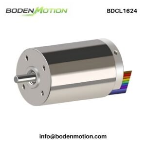 BDCL1624 coreless brushless DC motor with compact cylindrical body and output shaft for OEM motion systems