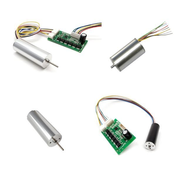 Miniature coreless brushless motors with compact driver modules for precision equipment